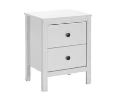 Adore Furniture Éjjeliszekrény 61x46 cm fehér