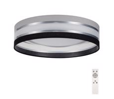 LED Dimmelhető mennyezeti lámpa SMART CORAL LED/24W/230V fekete/szürke + távirányító