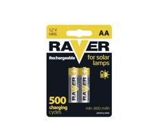 2 db tölthető elem AA RAVER NiMH/1,2V/600 mAh