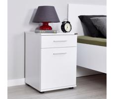 Adore Furniture Éjjeliszekrény 57x40 cm fehér