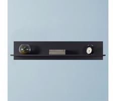 Adore Furniture Fali polc 25x120 cm antracit