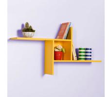 Adore Furniture Fali polc 50x100 cm sárga