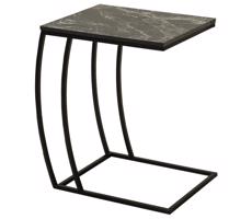 Adore Furniture Kisasztal 65x35 cm fekete