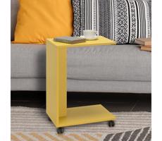 Adore Furniture Kisasztal 65x35 cm sárga
