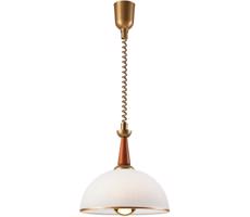Állítható magasságú csillár CHIARA 1xE27/60W/230V sötét barna/bükkfa