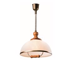 Állítható magasságú csillár RAMONA 1xE27/60W/230V bézs/barna