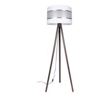 Állólámpa CORAL 1xE27/60W/230V barna/fehér/króm