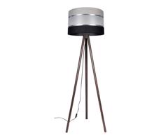 Állólámpa CORAL 1xE27/60W/230V barna/fekete/szürke/króm