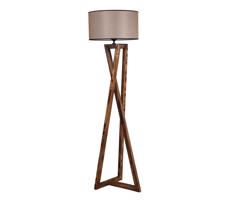 Állólámpa MACKA 1xE27/60W/230V bézs/barna