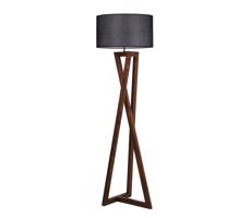 Állólámpa MACKA 1xE27/60W/230V fekete/barna