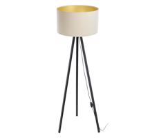 Állólámpa STANDART 1xE27/60W/230V krém/fekete