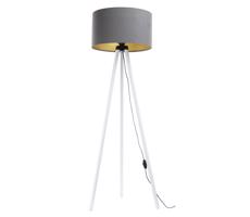 Állólámpa STANDART 1xE27/60W/230V szürke/fehér