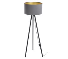Állólámpa STANDART 1xE27/60W/230V szürke/fekete