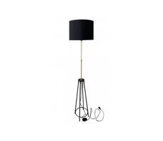 Állólámpa TEGOLA 1xE27/60W/230V fekete/arany