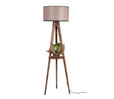 Állólámpa TRIPOD 1xE27/60W/230V bézs/barna
