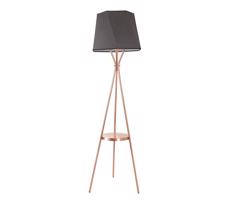 Állólámpa VENEDIK 1xE27/60W/230V szürke/réz