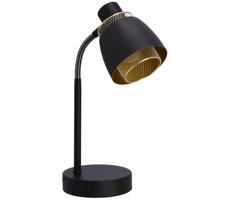 Asztali lámpa ALEK 1xE14/40W/230V fekete/arany