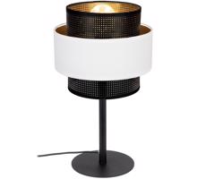 Asztali lámpa NESS 1xE27/60W/230V fekete/fehér
