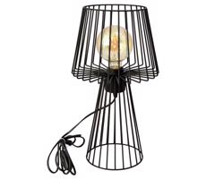 Asztali lámpa TORRI 1xE27/15W/230V fekete