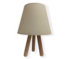 Asztali lámpa WOOD 1xE27/60W/230V bézs