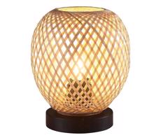 Asztali lámpa ZANZIBAR 1xE27/20W/230V átm. 18 cm bambusz