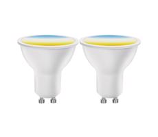 B.V. KÉSZLET 2x LED Dimmelhető izzó MESH Intelligens GU10/6,5W/230V 2700