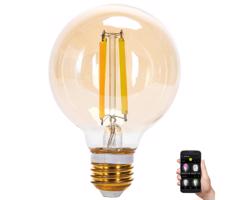 B.V. LED Dimmelhető izzó FILAMENT G80 E27/6W/230V 2700