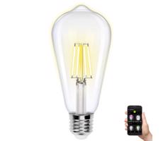 B.V. LED Dimmelhető izzó FILAMENT ST64 E27/6W/230V 2700