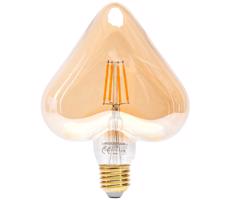 B.V. LED Izzó FILAMENT E27/4W/230V 1800K szív