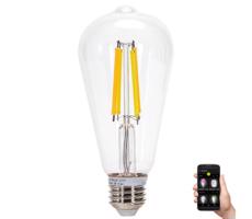 B.V. LED Izzó FILAMENT ST64 E27/6W/230V 2700