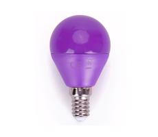B.V. LED Izzó G45 E14/4W/230V lila