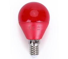 B.V. LED Izzó G45 E14/4W/230V piros