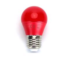 B.V. LED Izzó G45 E27/4W/230V piros