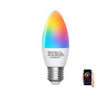 B.V. LED RGBW Dimmelhető izzó C37 E27/5W/230V 3000
