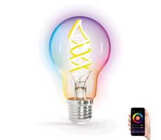 B.V. LED RGBW Dimmelhető izzó FILAMENT A60 E27/4,9W/230V 2700K Wi