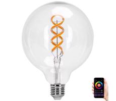 B.V. LED RGBW Izzó FILAMENT G125 E27/4,9W/230V 2700K