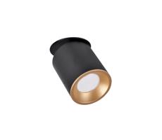 Beépíthető spotlámpa HARON 1xGU10/10W/230V fekete/arany