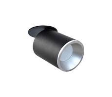 Beépíthető spotlámpa PALLAS 1xGU10/10W/230V fekete/ezüst
