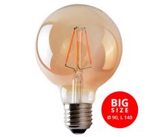 Brilagi LED Izzó CLASIC AMBER G95 E27/8W/230V 2200K – Brilagi