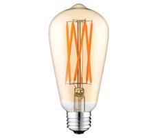 Brilagi LED Izzó CLASIC AMBER ST64 E27/10W/230V 2200K – Brilagi