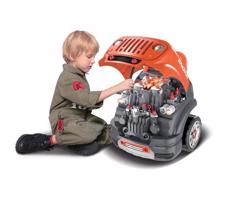 Buddy Toys Gyermek autójavító műhely narancssárga/szürke