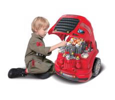 Buddy Toys Gyermek autójavító műhely piros