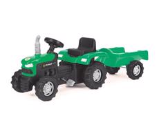 Buddy Toys Pedálos traktor utánvonóval fekete/zöld