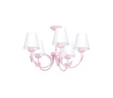 BUTTERFLY gyermek csillár 5xE14/60W pink