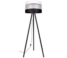 CORAL Állólámpa 1xE27/60W/230V fekete/fehér/arany