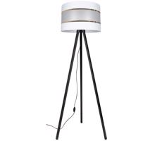 CORAL Állólámpa 1xE27/60W/230V fekete/fehér/arany