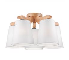Csillár ANDREA 5xE27/60W/230V tölgy/fehér