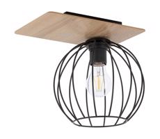 Csillár CYBER 1xE27/60W/230V fa/fekete
