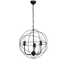 Csillár GLOBE 3 3xE14/60W fekete