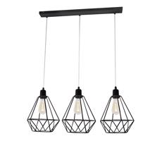 Csillár KARO 3xE27/15W/230V fekete